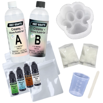 Meetscrafts Cat Paw Squishy Toy DIY Kit - Safe & Non - Toxic for Stress Relief and Fun