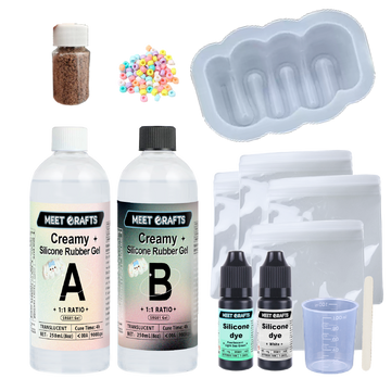 Meetscrafts Cream Strip Mold Squishy Toy DIY Kit - Soft & Slow Rising, Perfect for Stress Relief & Arts Crafts