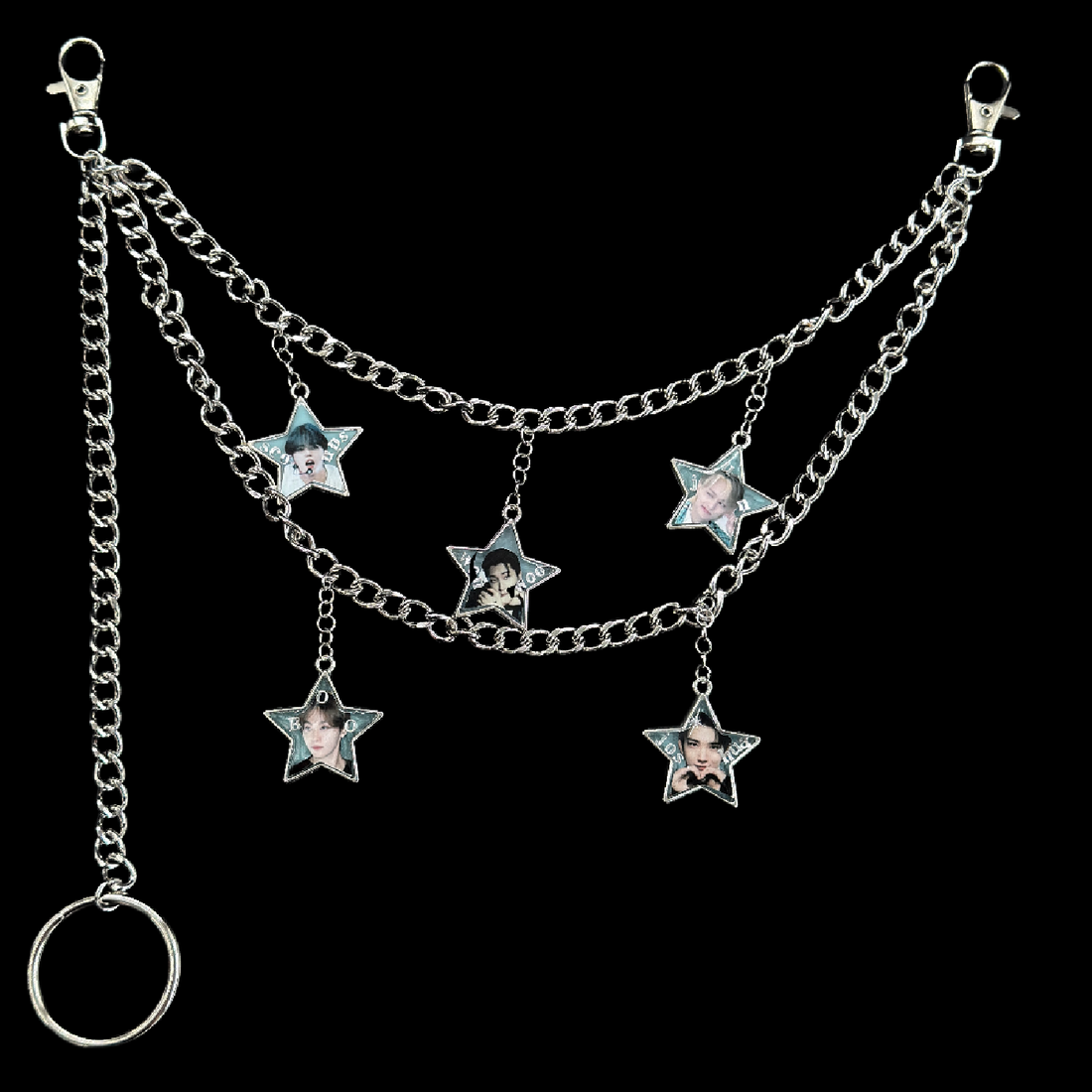 Meetcrafts Star-shaped Pendant DIY Craft Kit - Handmade BlingBling Accessory Set Customizable Keychains, Bag Charms & Jewelry