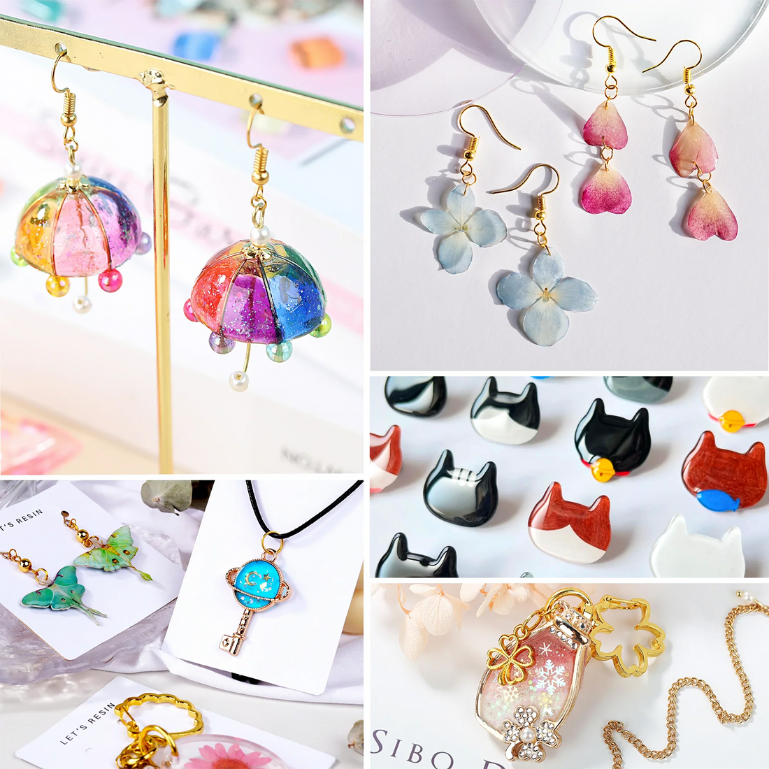 Botella de 100 g/1000 g de colores con resina UV coloreada para recubrir joyas artesanales, kit de resina para bricolaje