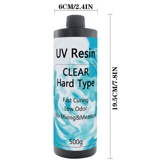 UV Resin Crystal Clear 500G UV Resin Kit for Jewelry Making Fast Curing