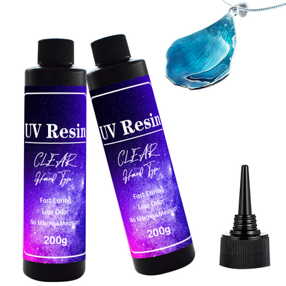 Clear Hard Type High Strength UV Resin 200g/bottle For DIY Resin Jewelry Making