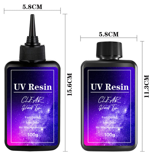 Resistance Epoxy UV Resin 100g/bottle Customizable label For Casting and Coating