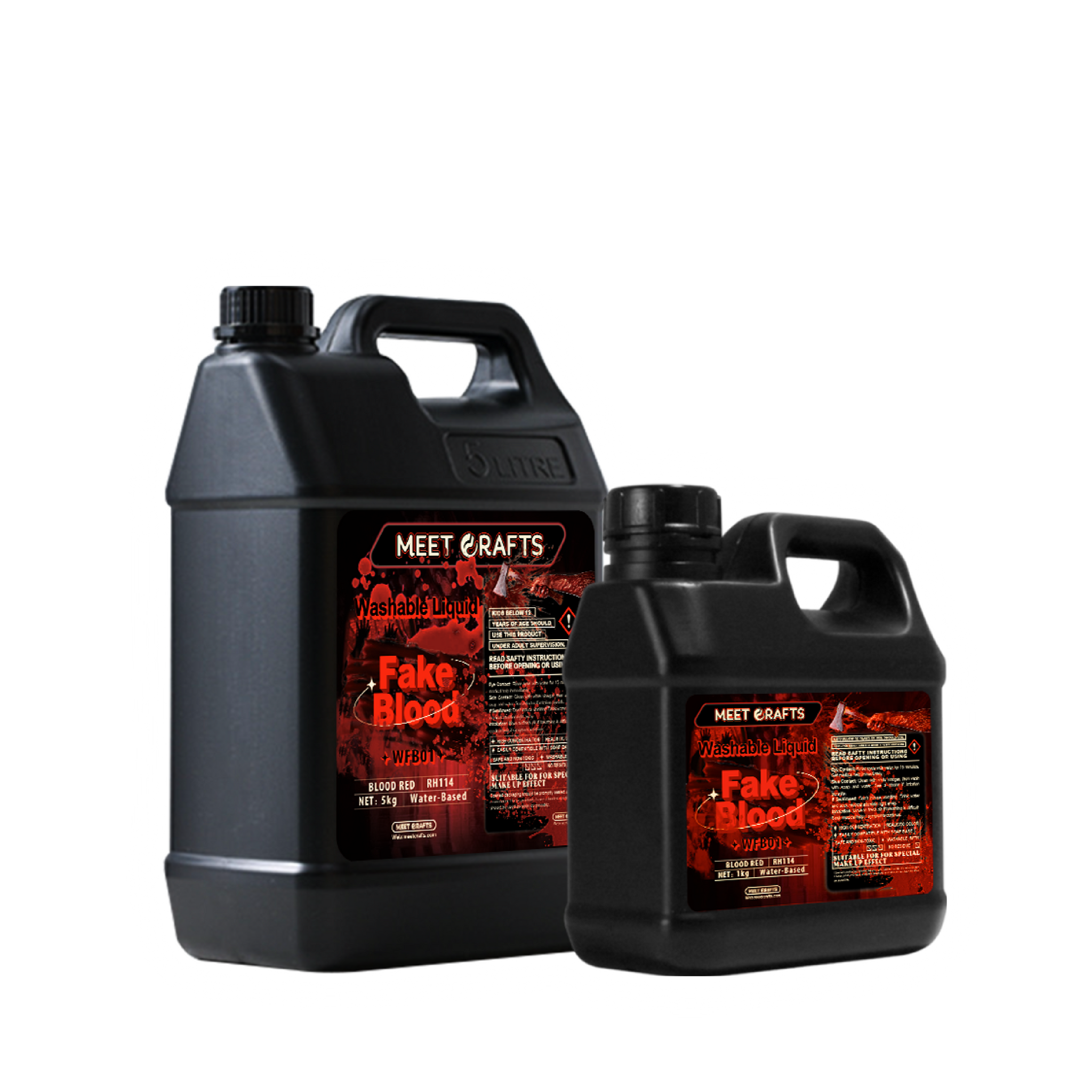32OZ/5KG Non-Toxic Fake Blood Gel | Halloween Cosplay | Horror Movies & Theatrical Special Effects | Washable Fake Blood for Special FX, Stage & Screen, Halloween, & Cosplay