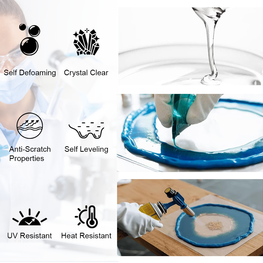 Factory Small MOQ Customization Epoxy Resin For Diy Resin Handicraft Projects Crafts Resin Kits No Vocs/Bpa Uv Resistence Epoxy