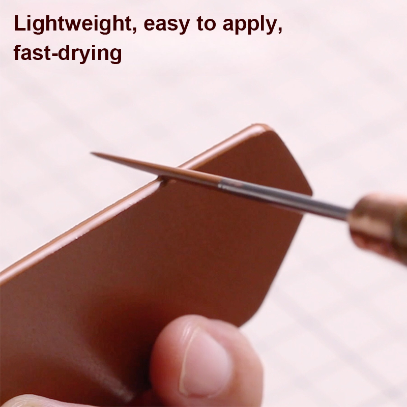 Meetcrafts 120ml Professional Leather Edge Dye – Multi-Functional Color Edge Sealant,Flexible & Water-Resistant for DIY Leather Repair & Finishing