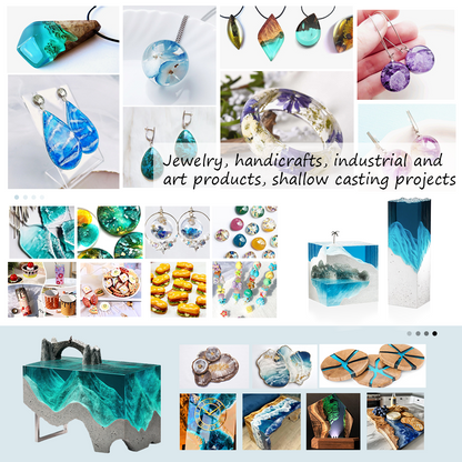 8oz 1:1 Epoxy Resin Crystal Premium resin Kit resin art products for DIY Jewelry Making