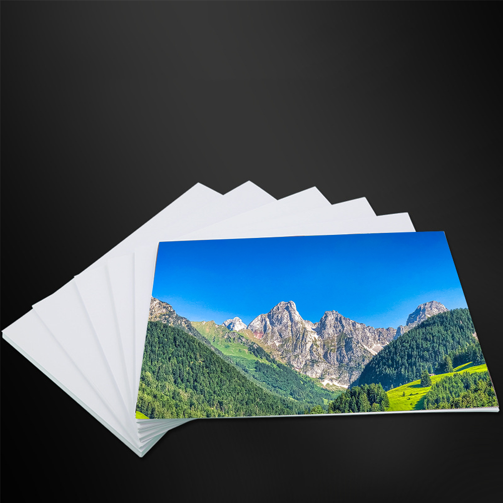 Papel fotográfico brillante blanco A4 135 g/m²/100 hojas/bolsa Imprimible para impresora de inyección de tinta