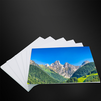 Papel fotográfico brillante blanco A4 135 g/m²/100 hojas/bolsa Imprimible para impresora de inyección de tinta