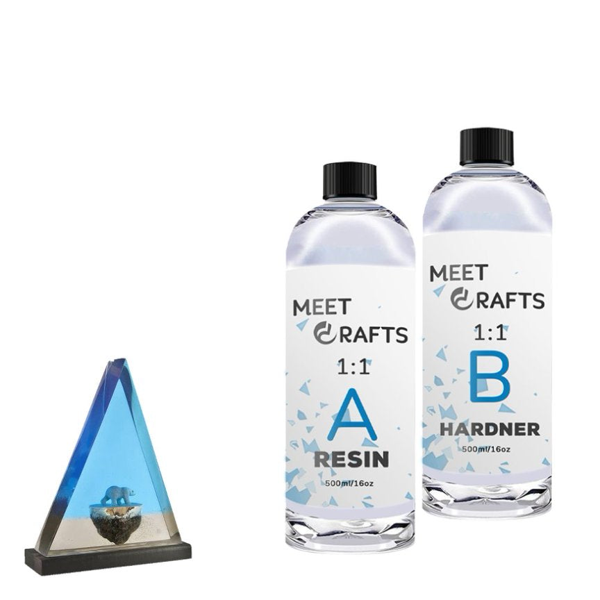 Meetscrafts Crystal Clear  1:1 Craft Epoxy Resin for DIY Jewelry Handmade Resin Kit