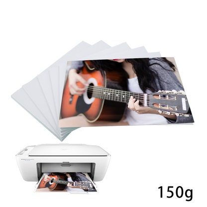 Papel fotográfico brillante para impresora A4, 150 g/m²/bolsa, imprimible, blanco brillante