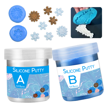 High Quality1000G 1A:1B Mix by Volume Tin Cure Solid Silicone putty for Mold Making