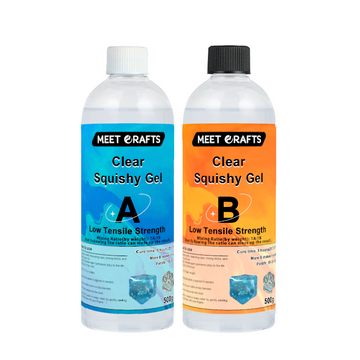 Meetcrafts Clear Squishy Gel Transparent Squishy Gel Silicone Gel for Taba Squishy