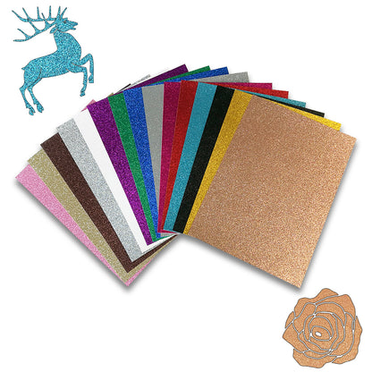 Multi Color Glitter Paper Cardboard Customized Size For Card Making