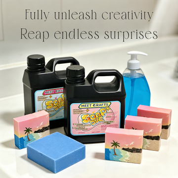 Meetscrafts 1KG Bath Liquid Soap Dye Water Soluble Dye - Skin Safe Colorant Coloring for Soap Making Supplies, Natural Liquid Colorant for DIY Crafts