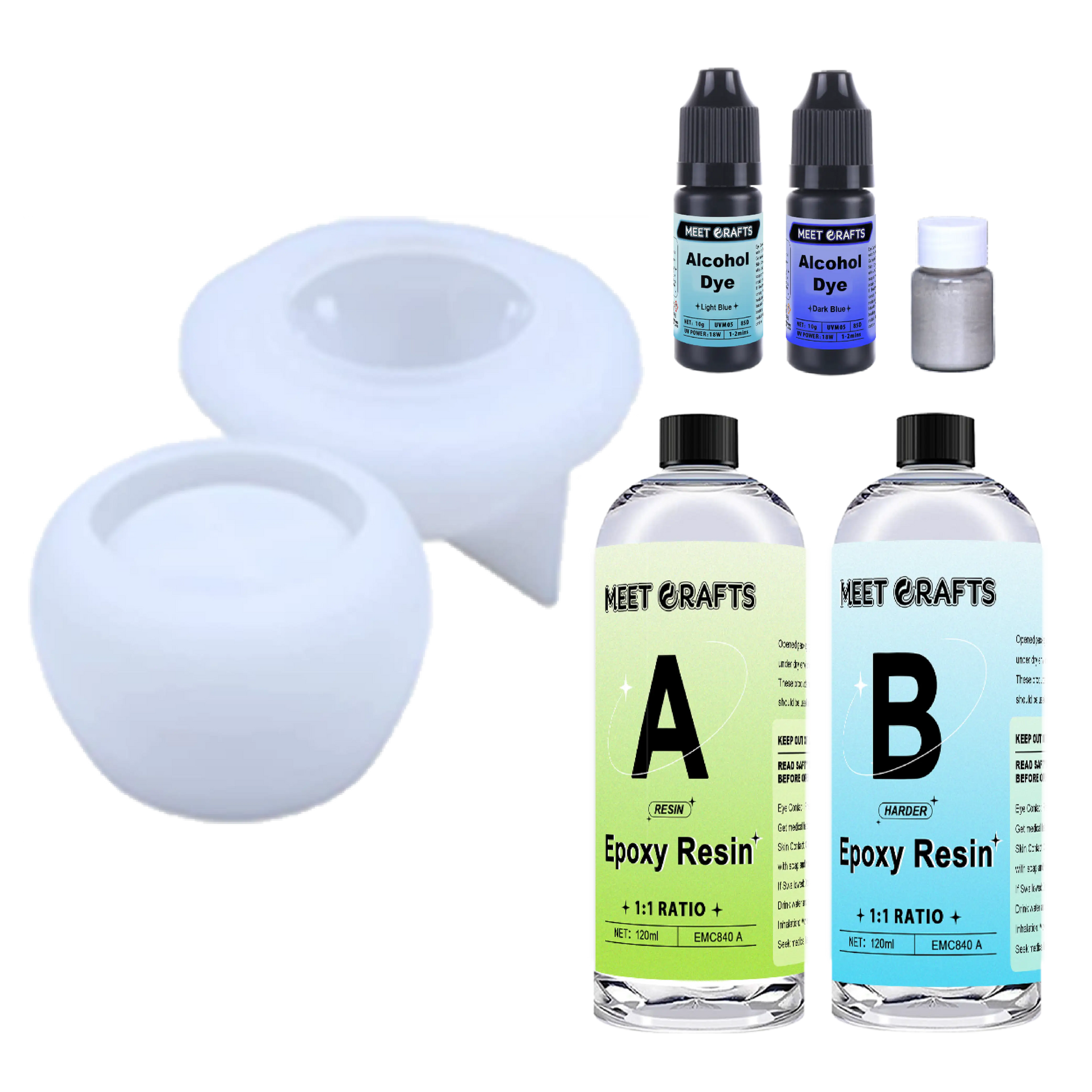 Create whimsical home decor with this all-in-one epoxy resin mushroom jar DIY kit! Customize vibrant colors, store trinkets, and enjoy easy crafting—perfect for gifts or personal use. Includes molds, pigments, and tutorials. 