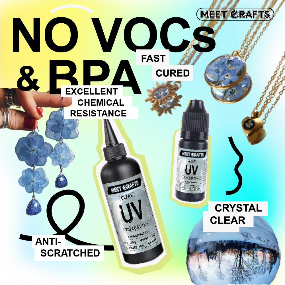 Craft stunning jewelry with our 10G/100g UV Coating Resin! 💎 Rapid - curing, anti - scratch, and chemical - resistant, it’s perfect for professional jewelers and DIY enthusiasts. Enjoy crystal - clear results and eco - friendly, VOC - free crafting. Ideal for coating, bonding & more! Explore now and transform your jewelry projects with high - quality UV resin.