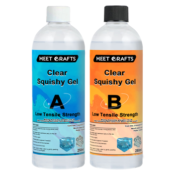 Meetcrafts Clear Squishy Gel Transparent Squishy Gel Silicone Gel for Taba Squishy
