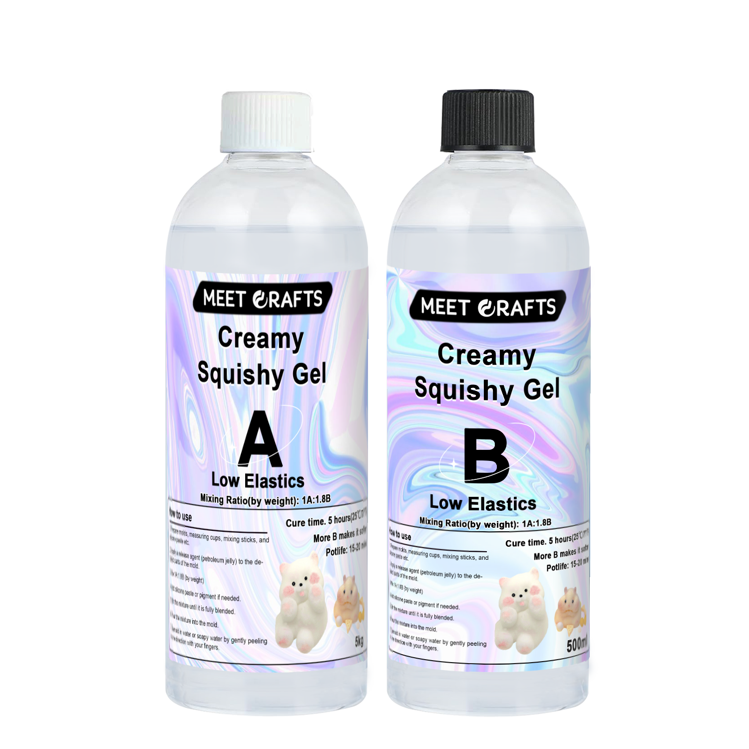 Meetcrafts Creamy Squishy Gel Ultra Soft for Squishy Toys