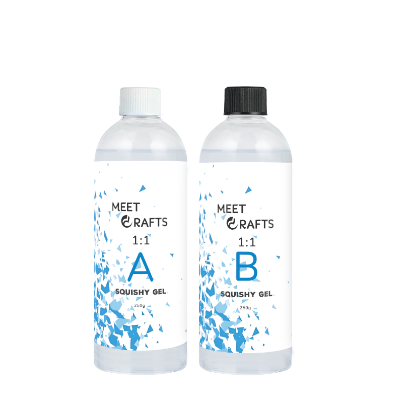 Meetcrafts Standard Squishy Gel Silicone Rubber Gel for Squishy Toys– Soft, Elastic & Safe for Adorable Stress-Relief Toys