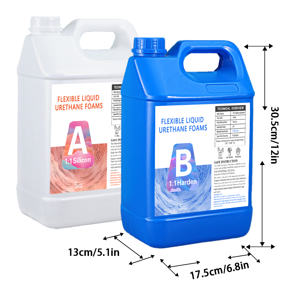 1A:1B Espuma de silicona resistente al agua que amortigua las vibraciones para aplicaciones industriales/prototipos/asientos y cojines Espuma de fundición Aún no hay reseñas 