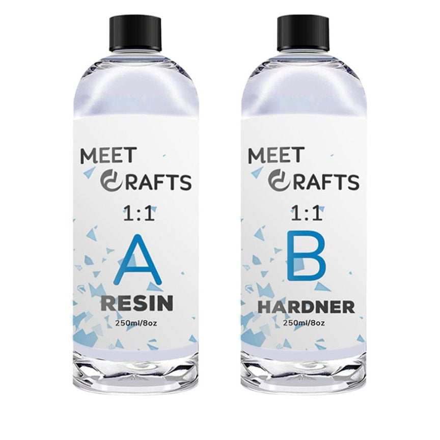 Meetscrafts Crystal Clear  1:1 Craft Epoxy Resin for DIY Jewelry Handmade Resin Kit